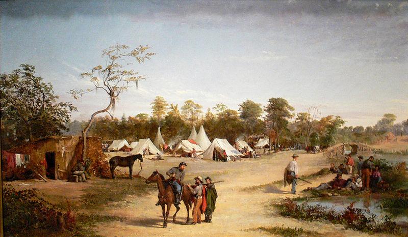 Conrad Wise Chapman The Fifty-ninth Virginia Infantry--Wise's Brigade, probably Norge oil painting art